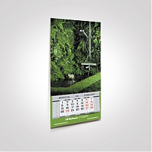календари «Моно-Макси» презентабельного формата 295×620 мм с большим шпигелем 320×500 мм. Идеальны для имиджевой рекламы